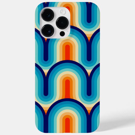 70s Rainbow Curves Case-Mate iPhone Case (Achterkant)