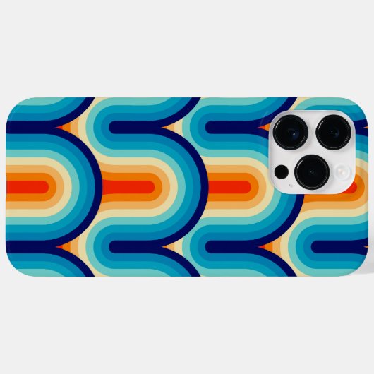70s Rainbow Curves Case-Mate iPhone Case (Achterkant (horizontaal))