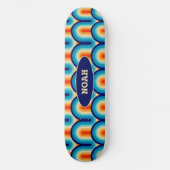 70s Rainbow Curves Skateboard (Voorkant)