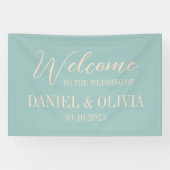 70s  Rainbow Trouwstoeltjes Spandoek (Horizontaal)