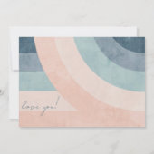 70s  Rainbow Wedding Bridesmade Kaart (Achterkant)