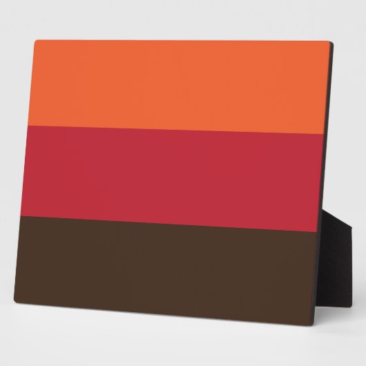 70s Retro 3 Gestreept  Kleurenpatroon Fotoplaat (Zijkant)