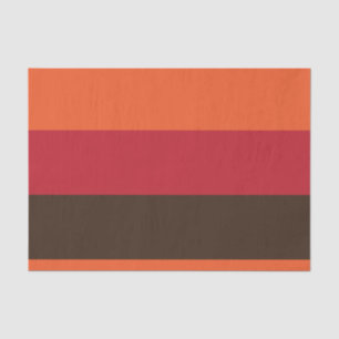 70s Retro 3 Gestreept Kleurenpatroon Tissuepapier