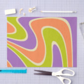 70s Retro Abstract Lava ontwerp Tissuepapier (Craft)