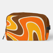 70s Retro Abstract Lava ontwerp Toilettasje (Achterkant)