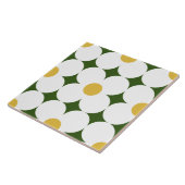 70s retro-bloemtiel tegeltje (Zijkant)