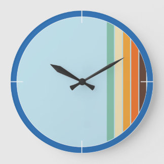 70s Retro Colorful Wall Clock voor elke kamer Grote Klok