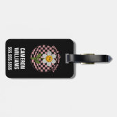 70's Retro Daisy | Alleen goede steekproeven Bagagelabel (Achterkant horizontaal)