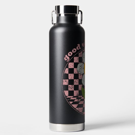 70's Retro Daisy | Alleen goede steekproeven Waterfles (Voorkant)