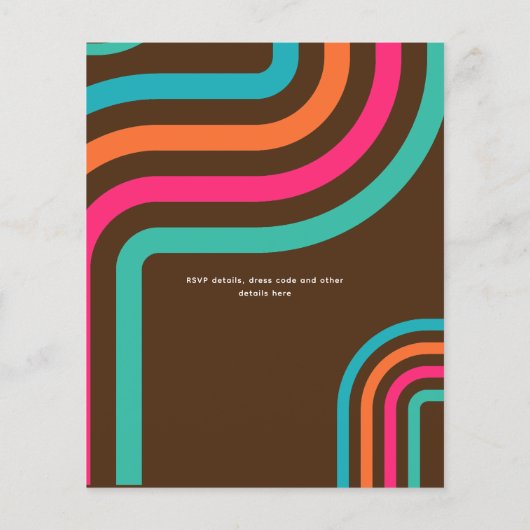 70's Retro Disco Dancing Verjaardag Boogie Groovy (Achterkant)