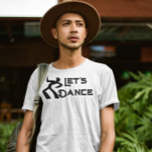 70s retro Disco muziekvibes Let's dans T-shirt