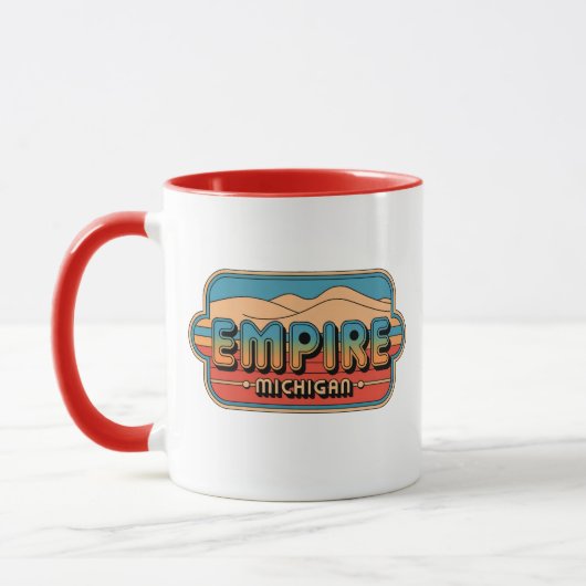 70s Retro Empire Michigan Vintage Mok (Links)
