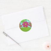 70's Retro Flower's Ronde Sticker (Envelop)