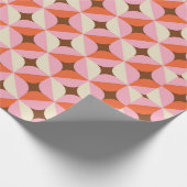 70s Retro Geometric Pattern Cadeaupapier (Hoek)