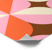 70s Retro Geometric Pattern Poster (Hoek)