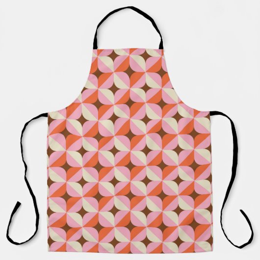 70s Retro Geometric Pattern Schort (Voorkant)