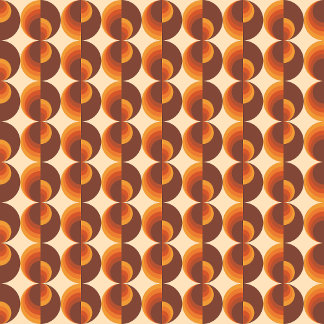 70s Retro Geometrisch Patroon Kussen