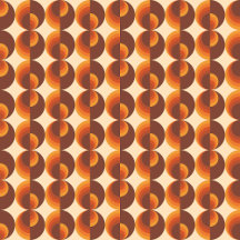 70s Retro Geometrisch Patroon