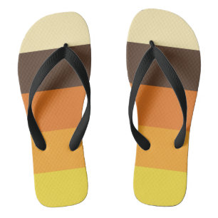 70s Retro Gestreept Kleurenpatroon Teenslippers
