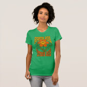 70's Retro glimlende Daisy Flower T-shirt (Voorkant volledig)