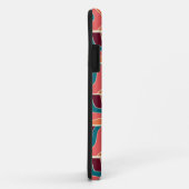 70s retro golvende geometrische bladeren Case-Mate iPhone case (Achterkant/rechts)