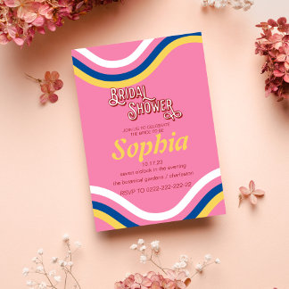 70S RETRO groovy hippie VRIJGEZELLENFEEST Kaart