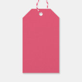 70's Retro Groovy Viva Magenta Wedding Cadeaulabel (Achterkant)