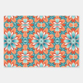  70s Retro Hippie Style Flower Power Boho Inpakpapier Vel (Voorkant 2)