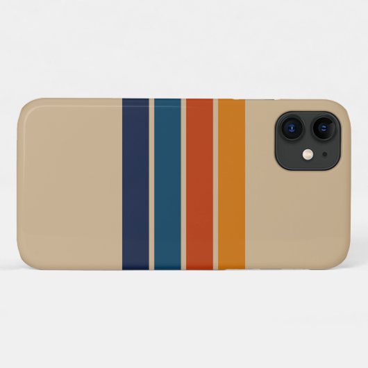 70s Retro iPhone 11 Case (Achterkant (horizontaal))