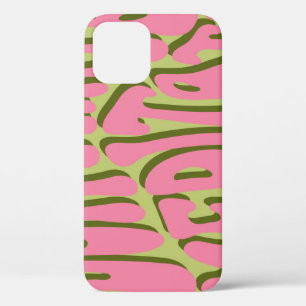 70s Retro: 'Meditate' Motivatie Poster iPhone 12 Hoesje