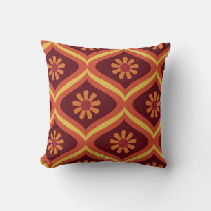 70s retro Mid Century Modern Seamless Patt Kussen
