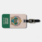 70's Retro Moeder Aarde Grafisch Bagagelabel (Voorkant horizontaal)