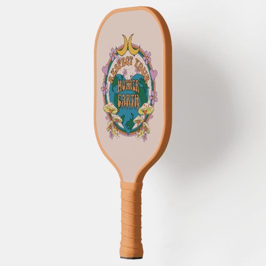 70's Retro Moeder Aarde Grafisch Pickleball Paddle (Links)