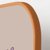 70's Retro Moeder Aarde Grafisch Pickleball Paddle (Links Detail)