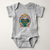 70's Retro Moeder Aarde Grafisch Romper (Voorkant)