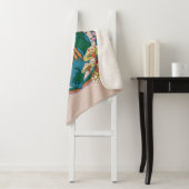 70's Retro Moeder Aarde Grafisch Sherpa Deken (In situ)