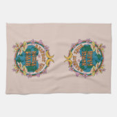 70's Retro Moeder Aarde Grafisch Theedoek (Horizontaal)