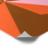 70s retro patroonachtergrond poster (Hoek)