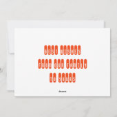 70's retro render met kerst feestdagenkaart (Achterkant)