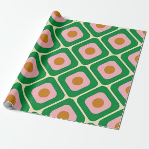 70's Retro Seamless Pattern. 60s en 70s Aesthetic Cadeaupapier
