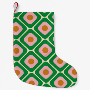 70's Retro Seamless Pattern. 60s en 70s Aesthetic Kleine Kerstsok