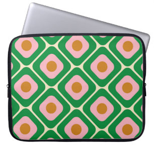 70's Retro Seamless Pattern. 60s en 70s Aesthetic Laptop Sleeve