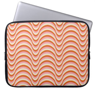 70's Retro Seamless Pattern. 60s en 70s Aesthetic Laptop Sleeve