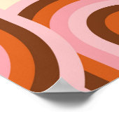 70's Retro Seamless Pattern. 60s en 70s Aesthetic Poster (Hoek)