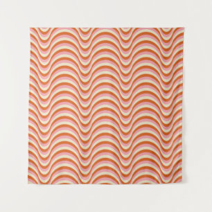 70's Retro Seamless Pattern. 60s en 70s Aesthetic Wandkleed