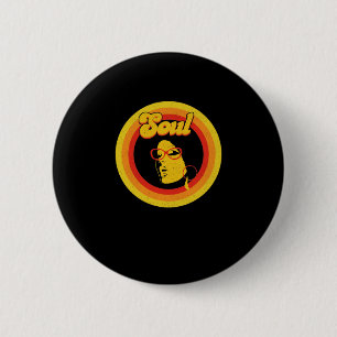 70s Retro Soul Music Gerne Soul Music Ronde Button 5,7 Cm