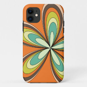 70's retro spring hippie flower power iPhone 11 hoesje