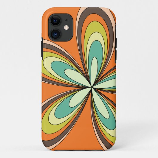 70's retro spring hippie flower power Case-Mate iPhone case (Achterkant)