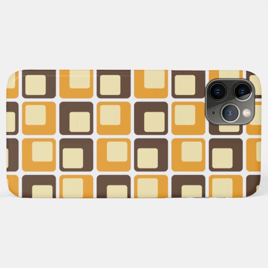 70s Retro Square Shapes Pattern Case-Mate iPhone Case (Achterkant (horizontaal))