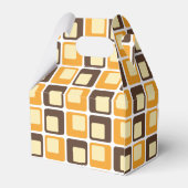 70s Retro Square Shapes Pattern Favor Box Bedankdoosjes (Achterkant)